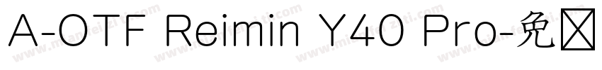 A-OTF Reimin Y40 Pro字体转换
